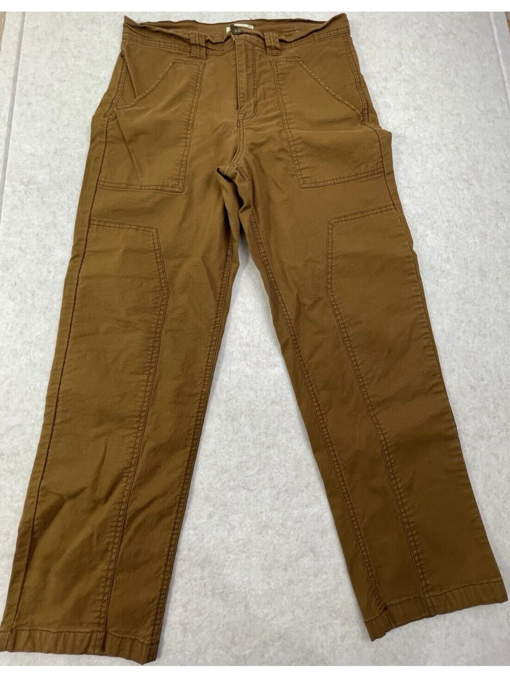 Kensie Jeans Women’s Cargo Pants Brown Khaki Size 8 29 Utility Straight Leg
